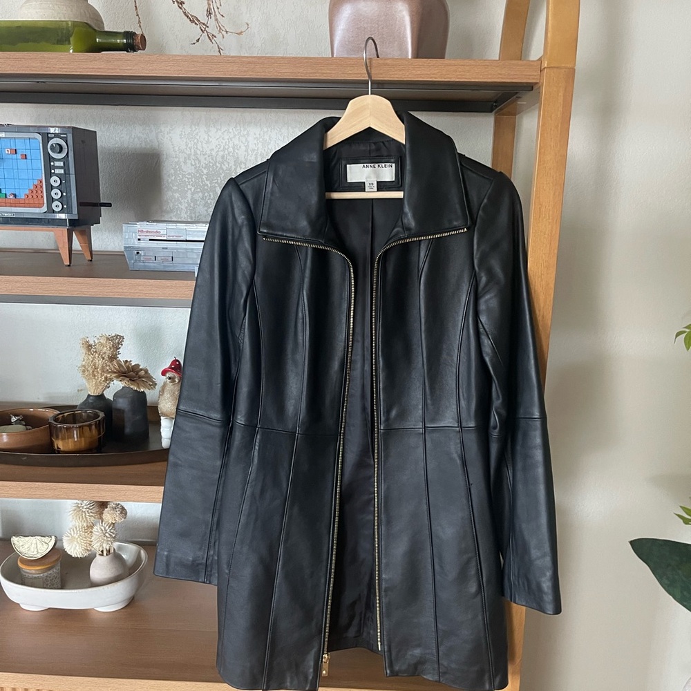 SOLD ON DEPOP❗️Anne Klein Leather Jacket